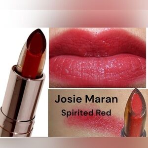 JOSIE MARAN SPIRITED RED ARGAN LOVE YOUR LIPS HYDRATING LIPSTICK. NWOB